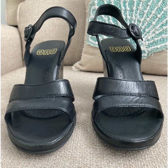 Leather Upper Platform Sandals - Picture 3 of 7